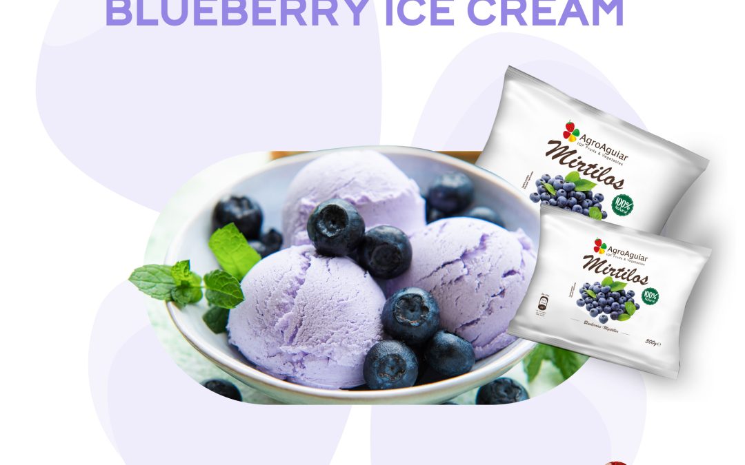 Blueberry ice cream