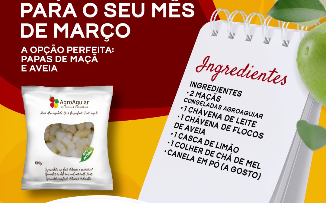 Receita: Papas de maçã e aveia